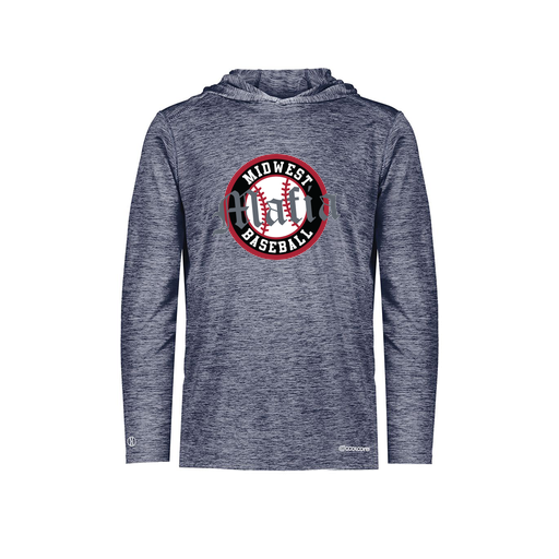 [FOLHCGNV-AS-LOGO2] Decker Men's Charge Hoodie (Adult S, Navy, Logo 2)