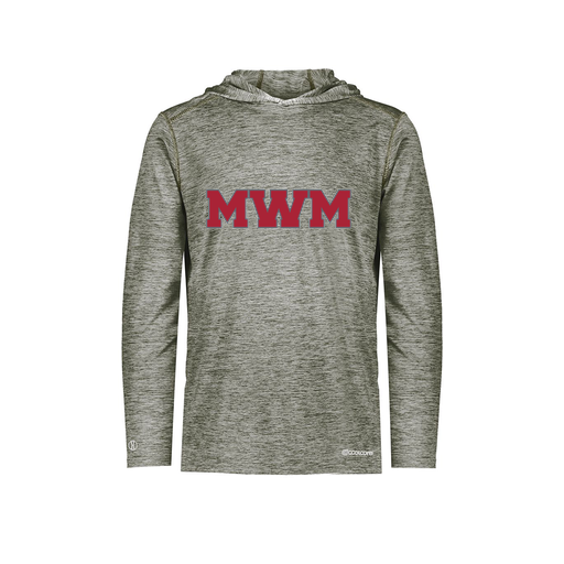 [FOLHCGGY-AS-LOGO1] Decker Men's Charge Hoodie (Adult S, Gray, Logo 1)