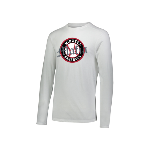 [FTLCUBWH-YS-LOGO2] Decker Youth Tri-Blend T-Shirt - Long Sleeve (Youth S, White, Logo 2)