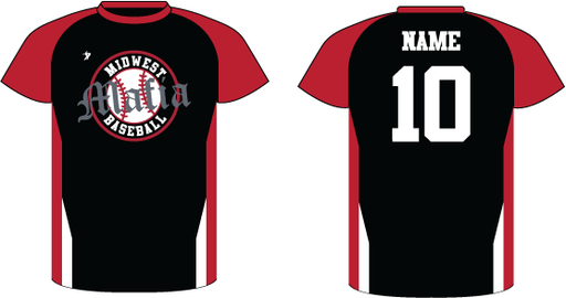 Midwest Mafia-Player's  Black practice shirt