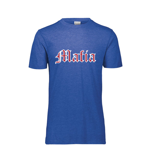 [FTSCUBRY-YS-LOGO3] Decker Youth Tri-Blend T-Shirt - Short Sleeve (Youth S, Royal, Logo 3)