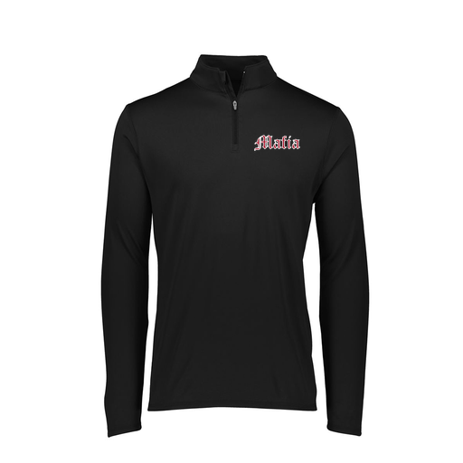 [FTLQFLBK-FAXS-LOGO3] Decker Women's Flex-Lite 1/4 Zip Shirt (Female Adult XS, Black, Logo 3)