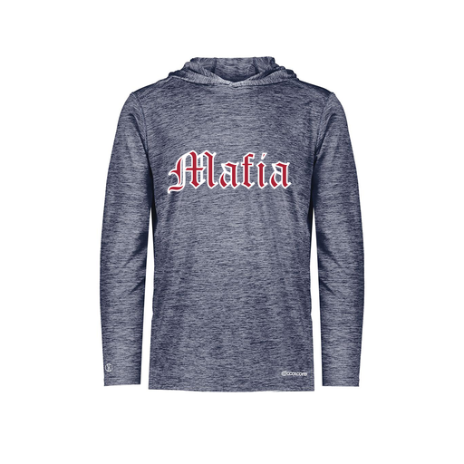 [FOLHCGNV-YS-LOGO3] Decker Youth Charge Hoodie (Youth S, Navy, Logo 3)