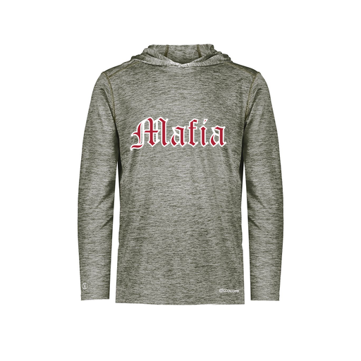 [FOLHCGGY-YS-LOGO3] Decker Youth Charge Hoodie (Youth S, Gray, Logo 3)