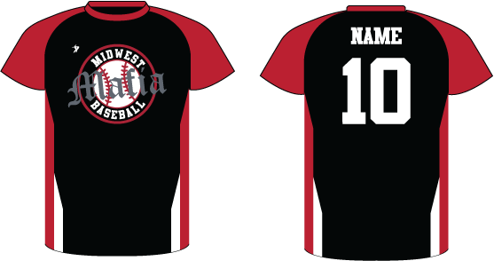 Midwest Mafia-Player's  Black practice shirt